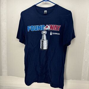 Colorado Avalanche Adult Small Shirt Found Away 2022 Stanley Cup Champions Men's
